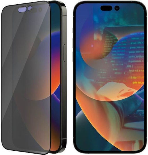 PanzerGlass Ultra-wide Fit Privacy Full Face Tempered Glass (iPhone 14 Pro Max)