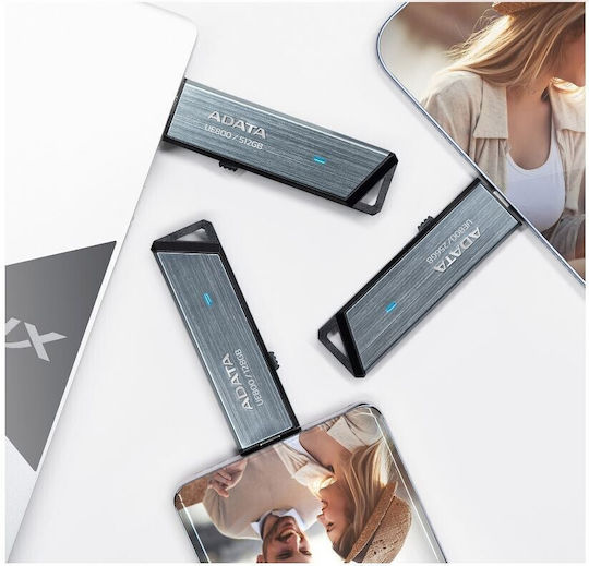 Adata Elite UE800 256GB USB 3.2 Stick with connection USB-C Silver