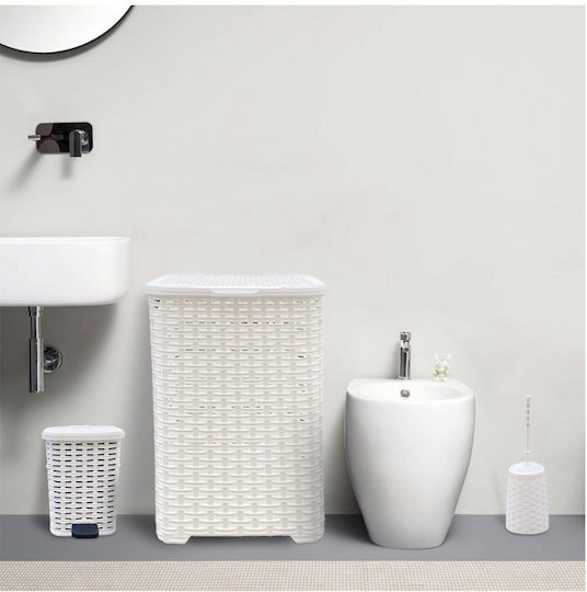 Media Wave Badezimmerzubehör-Set Kunststoff Weiß 3 Stücke