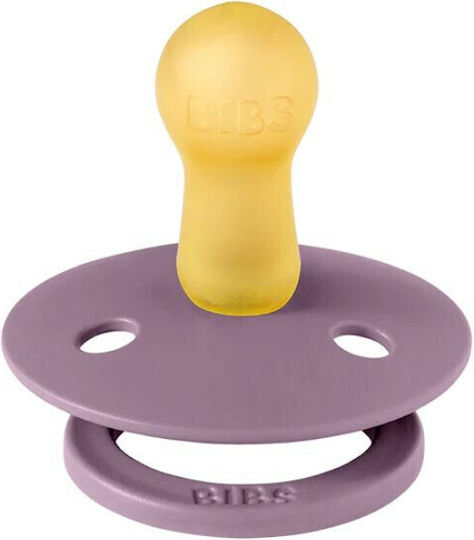 Bibs Pacifiers Rubber Fossil Grey / Mauve for 6-18 months 2pcs