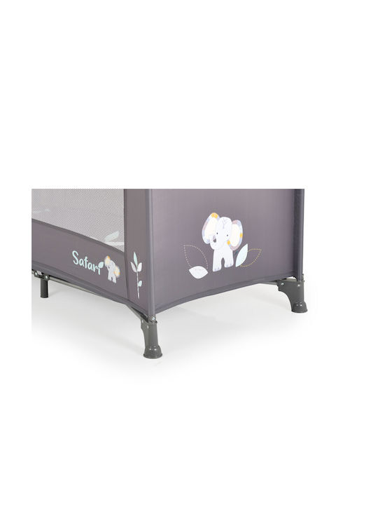 Moni Safari Playpen Graphite 125x65cm