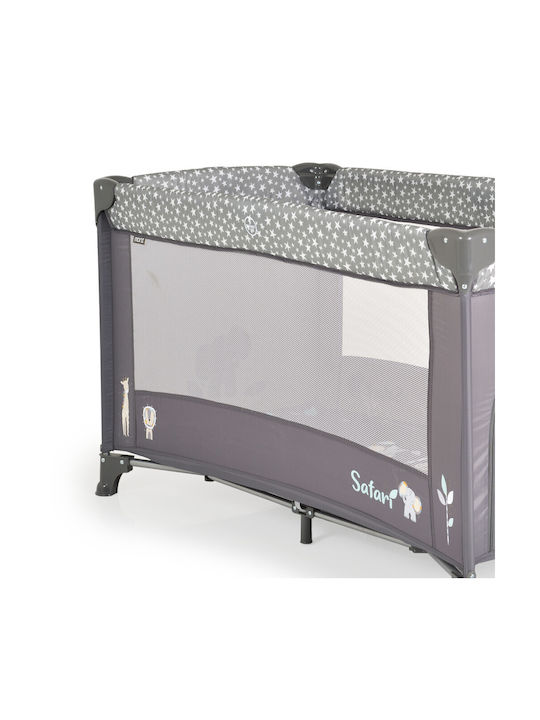 Moni Safari Playpen Graphite 125x65cm