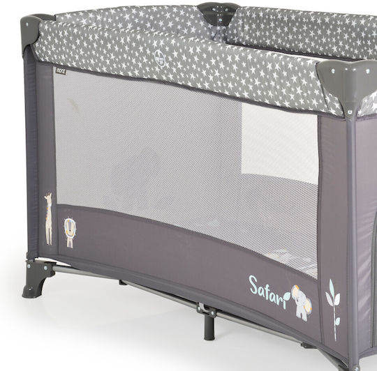 Moni Safari Playpen Graphite 125x65cm