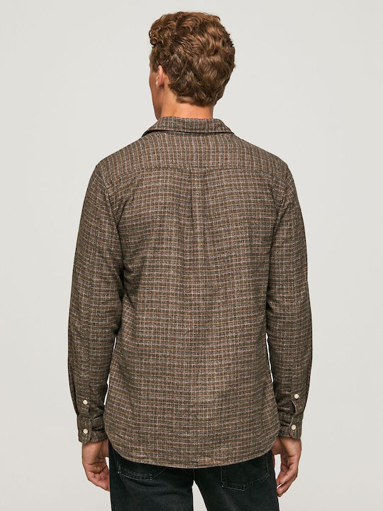 Pepe Jeans Men's Shirt Long Sleeve Checked Multicolour