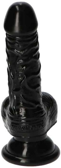 Toyz4lovers Leo Dildo Dildo mit Hoden und Saugnapf Black 10cm