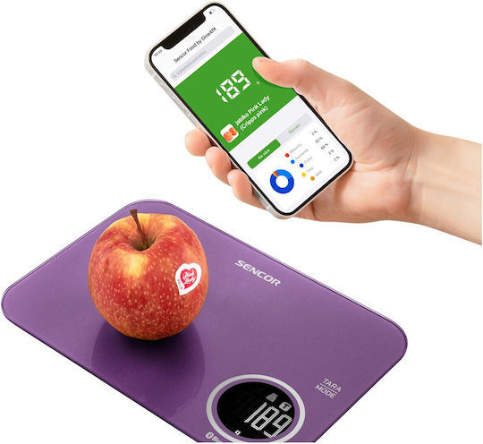 Sencor Digital Kitchen Scale Up To 5kg Purple