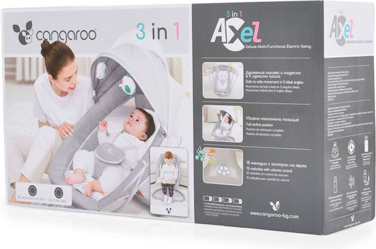 Cangaroo Ηλεκτρικό Relax Μωρού Axel Green για Παιδί έως 9kg