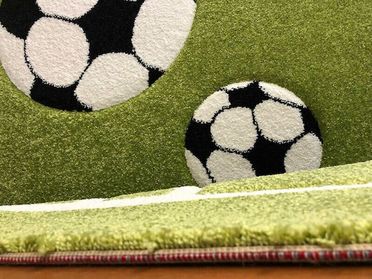 Koulis Carpets 6333Α Детско килимче Футбол Зелен 165x230см Дебелина 13мм