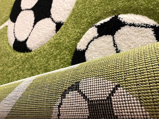 Koulis Carpets 6333Α Детско килимче Футбол Зелен 165x230см Дебелина 13мм