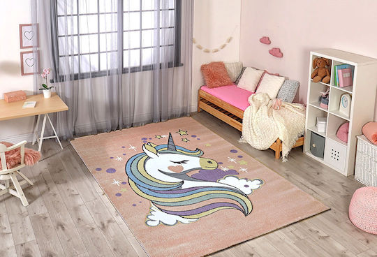 Newplan Bonita Kids Rug Unicorn Roz 160x230cm Thickness 12mm