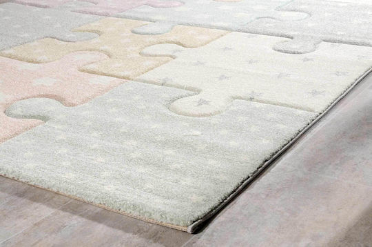 Tzikas Carpets Παιδικό Χαλί Αστέρια Πολύχρωμο 133x190cm Πάχους 13mm