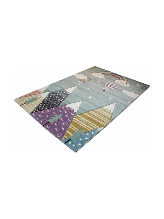 Tzikas Carpets 24192-040 Παιδικό Χαλί Σύννεφα Μπλε 200x250cm Πάχους 13mm