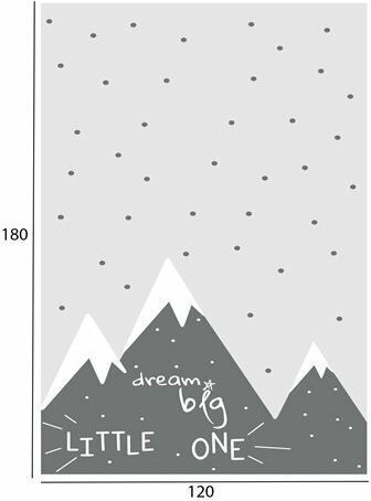 HomeMarkt Mountain Παιδικό Χαλί Γκρι 120x180cm