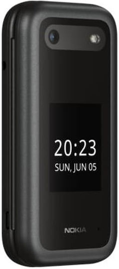 Nokia 2660 Flip Dual SIM Κινητό με Κουμπιά (Ελληνικό Μενού) Μαύρο