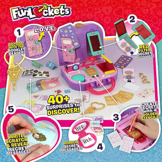 Fanatics Miniature Toy Funlockets Secret Message Maker for 6+ years old Years Old
