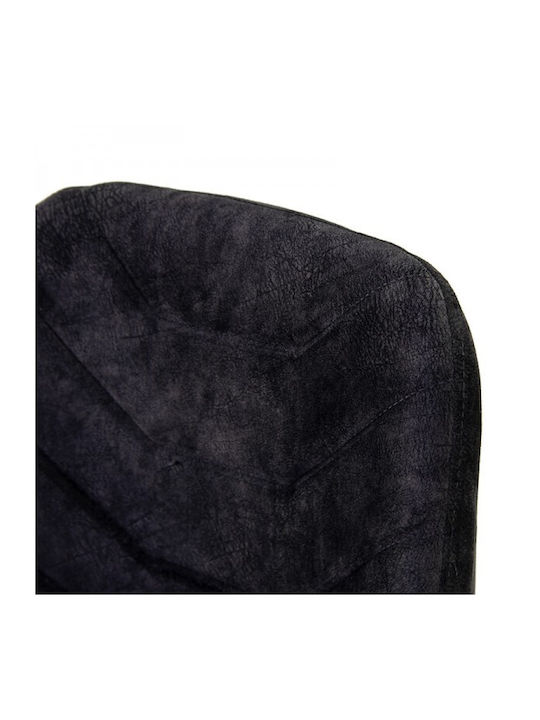 Adeline Столички Трапезария плюшени Anthracite / Antique Black 1бр 49x52x91бр