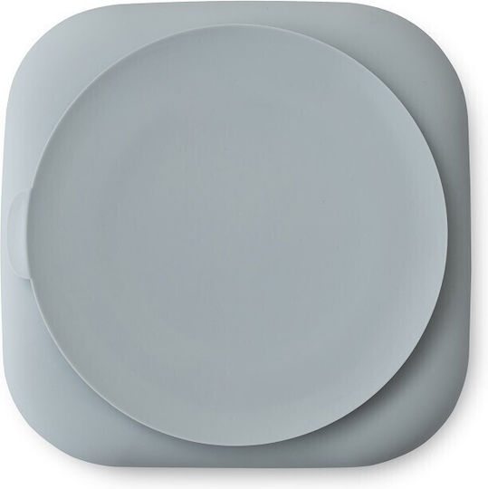Interbaby Baby Food Plate made of Silicone Gray