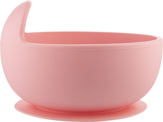 Canpol Babies Παιδικό Μπωλ Φαγητού από Σιλικόνη Suction Pink