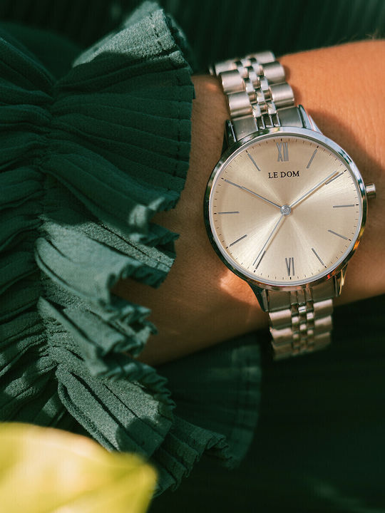 Le Dom Essence Women's Watch with Silver Metal Bracelet
