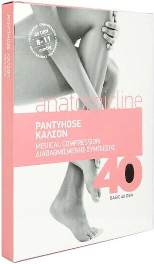 Anatomic Line Ciorapi 40 Den 8-11mmHg Ciorapi cu colanți Compresie Gradată Bej