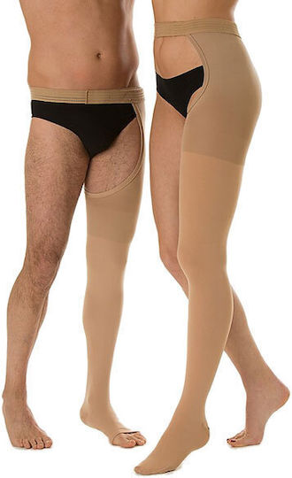 Relaxsan Medicale Classic Sock Monocollant Graduated Compression Left Open 15-21 mmHg Beige