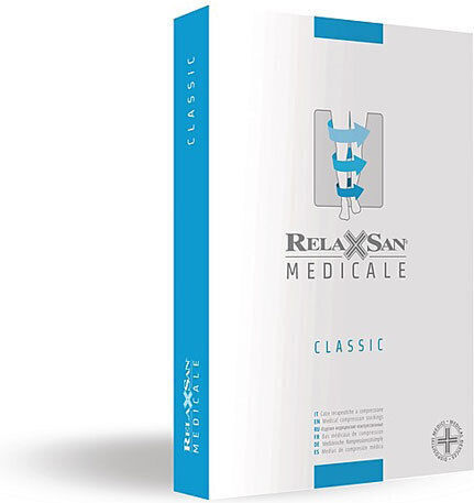Relaxsan Medicale Classic Sock Monocollant Graduated Compression Right Open 15-21 mmHg Beige