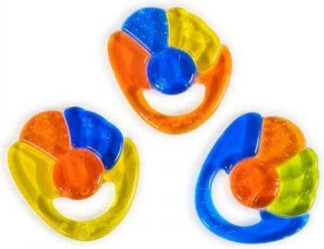 Cangaroo Rainbow Teething Ring with Water made of Silicone for 3 m+