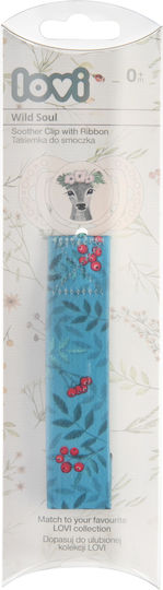 Lovi Baby Clip Accesorii Suzete Wild Soul din Țesătură Albastru