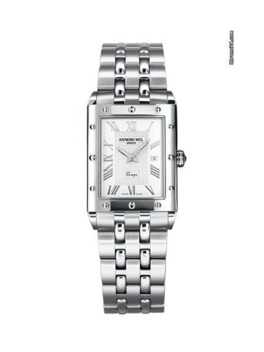 Raymond Weil Watch Chronograph with Silver Metal Bracelet