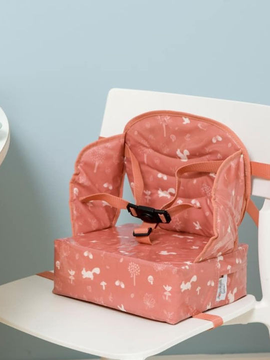 Baby to Love Portable Fabric Booster Seat for Chair Easy Up Booster Pink Forest