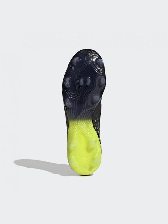 adidas Copa Sense.2 Ποδοσφαιρικά Παπούτσια με Τάπες FG Core Black / Bright Cyan / Team Solar Yellow