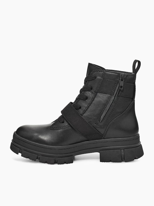 Ashton Leather Women's Ankle Boots Black
