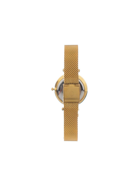 Radiant Watch with Gold Metal Bracelet