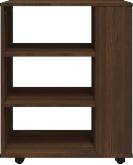 Cabinet de Birou cu roți Nucă 60x35x75cm