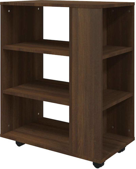 Cabinet de Birou cu roți Nucă 60x35x75cm