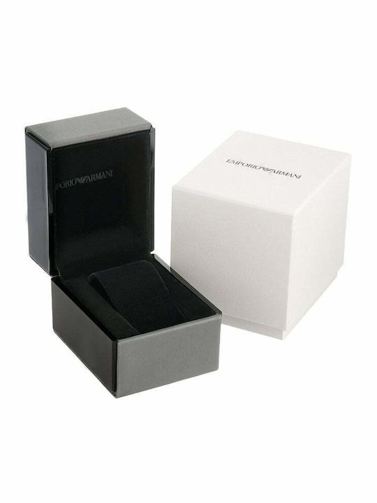 Emporio Armani Gianni T-Bar Γυναικείο Ρολόι 32mm Μπαταρίας με Ασημί Μεταλλικό Μπρασελέ