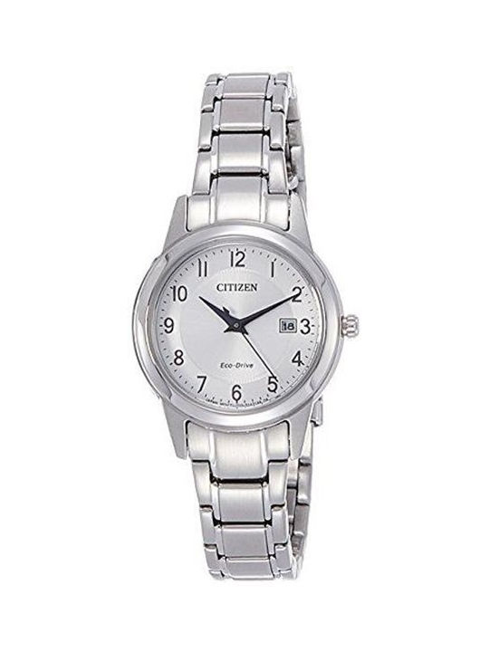 Citizen Eco-drive Watch with Silver Metal Bracelet