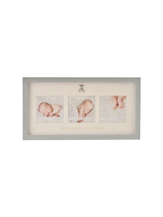 Bambino Mio Welcome to the World Детска Рамка за снимки Дърво Бял 10x10см