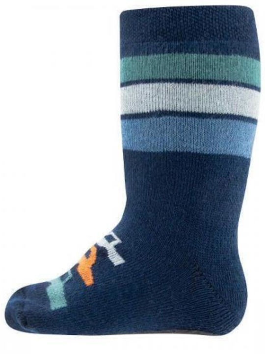 Ewers Boys Knee-High Non-Slip Socks Blue