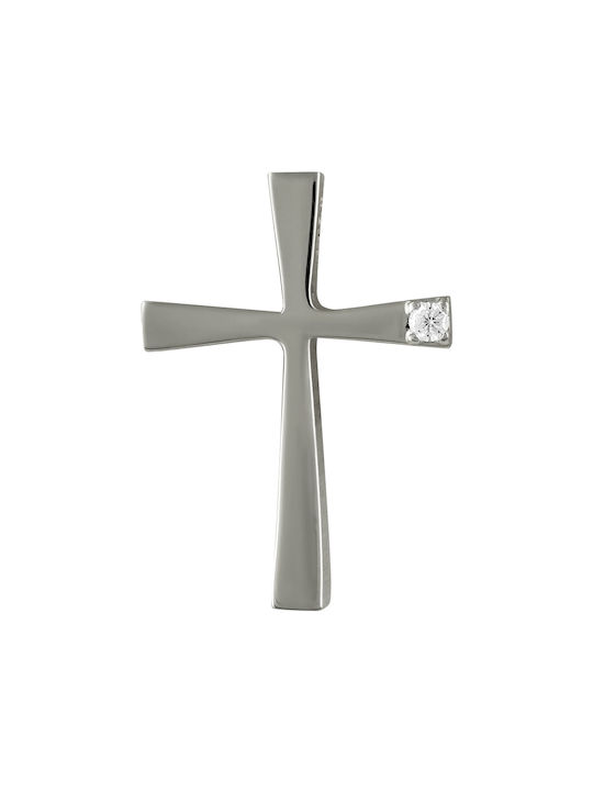 Triantos Women's White Gold Cross 14K