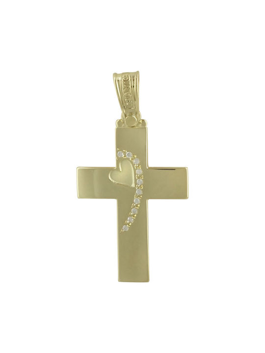 Triantos Women's Gold Cross 14K