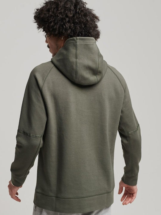 Superdry Herren Sweatshirt mit Kapuze und Taschen Dark Moss