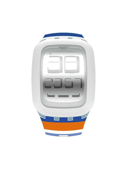 Swatch Colorpusher Digital Uhr mit Kautschukarmband