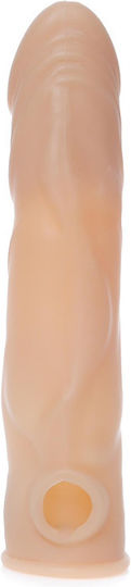 Boss Of Toys Penis Extension Perfect Cock Sleeve With Balls Straps Flesh 18.5cm
