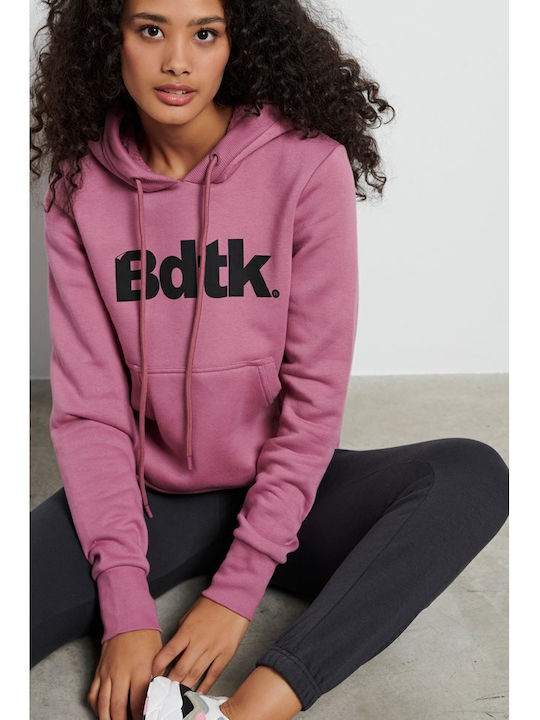 Women's Sweatshirt Hooded Pink