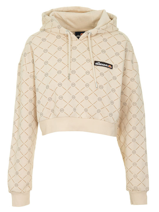Marinell Cropped Women's Sweatshirt Beige
