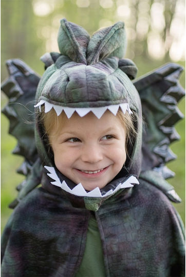 Dilophosaurus Carnival Cape Green for Halloween made of Metal 1pcs