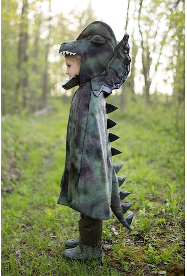 Dilophosaurus Carnival Cape Green for Halloween made of Metal 1pcs
