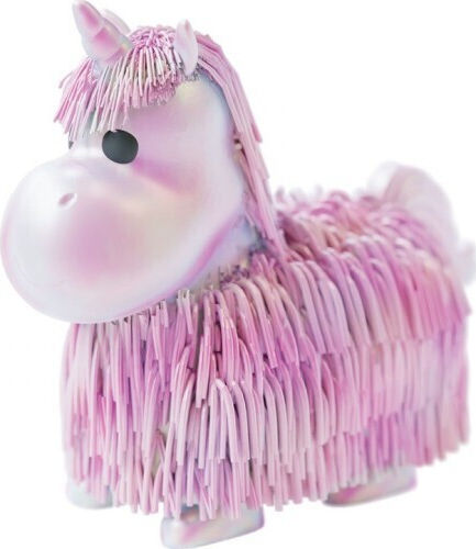 50/50 Games 50/50 Games Plush & Soft Toy Unicorn Hairy Pink Unicorn with Motion & Sound for 4+ Years