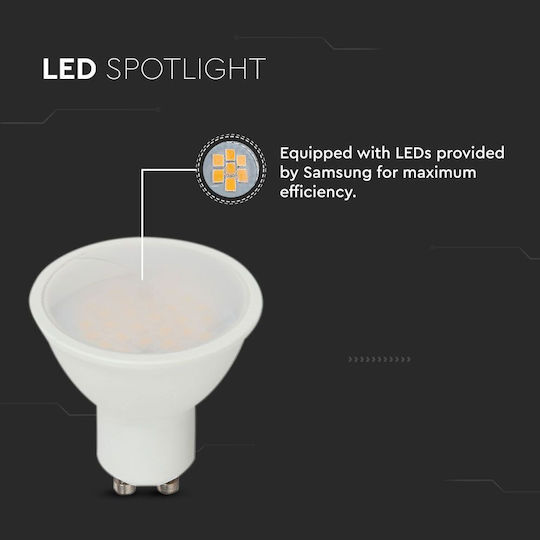 V-TAC LED Bulb 2.9W 80mm for Socket GU10 and Shape MR16 Warm White 250lm